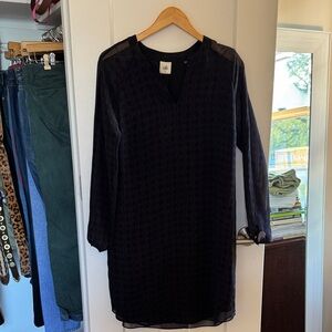 CAbi Black Long Sleeve Dress